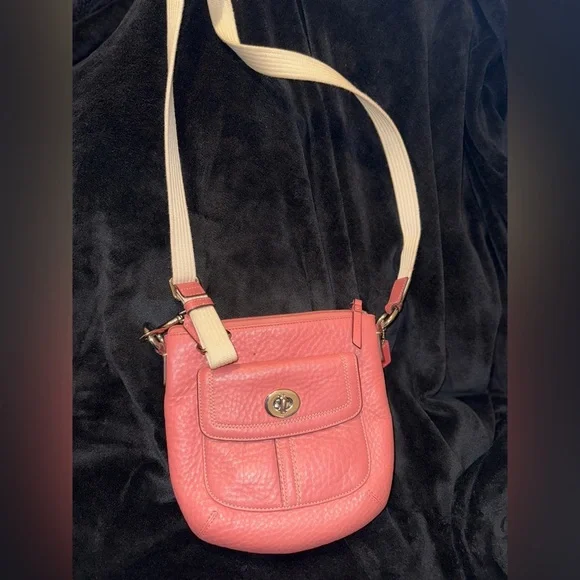 Coach Coral Crossbody Bag with Gold Details - Picture 1 of 16
